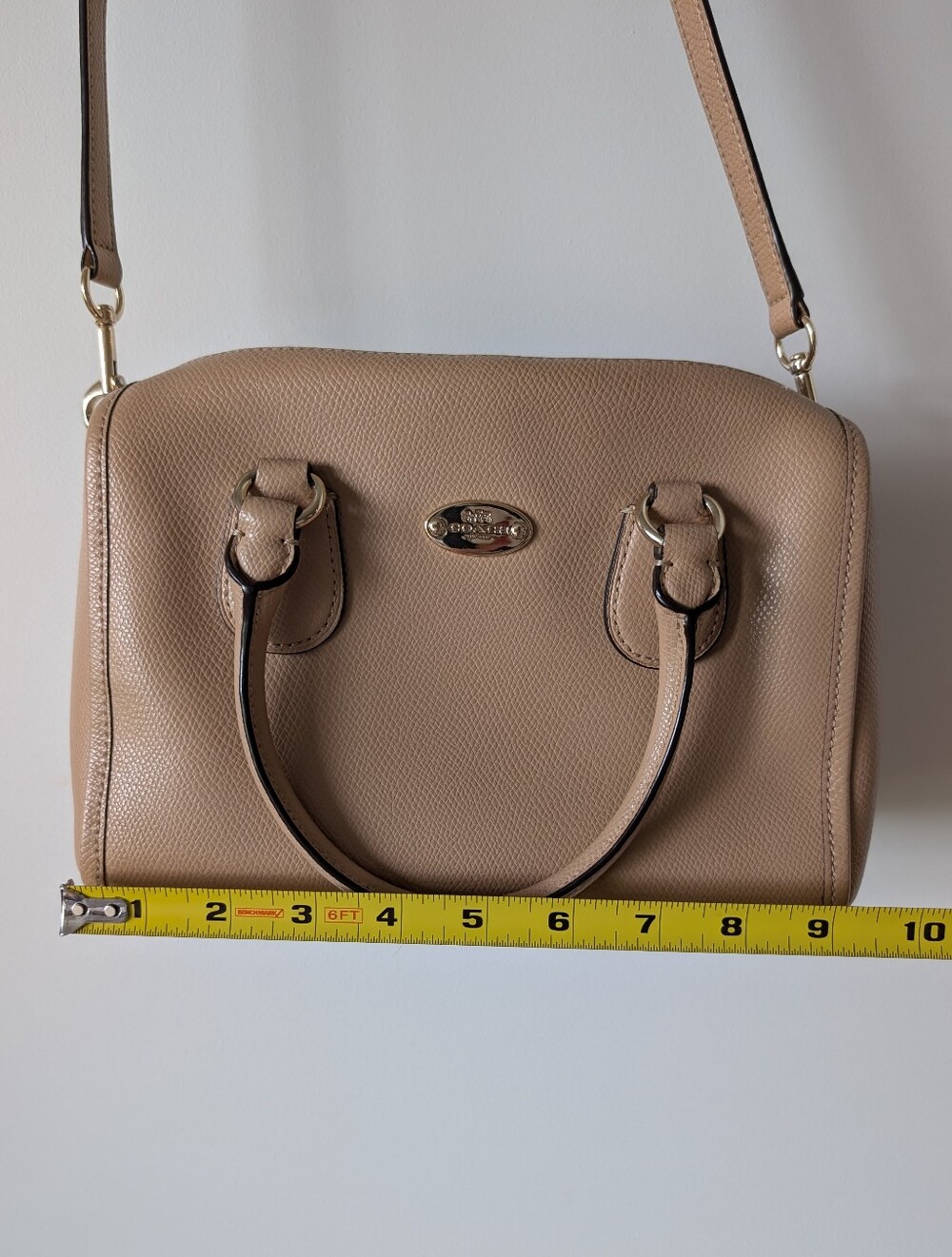 Coach Tan Leather Crossbody AS IS - Picture 13 of 16